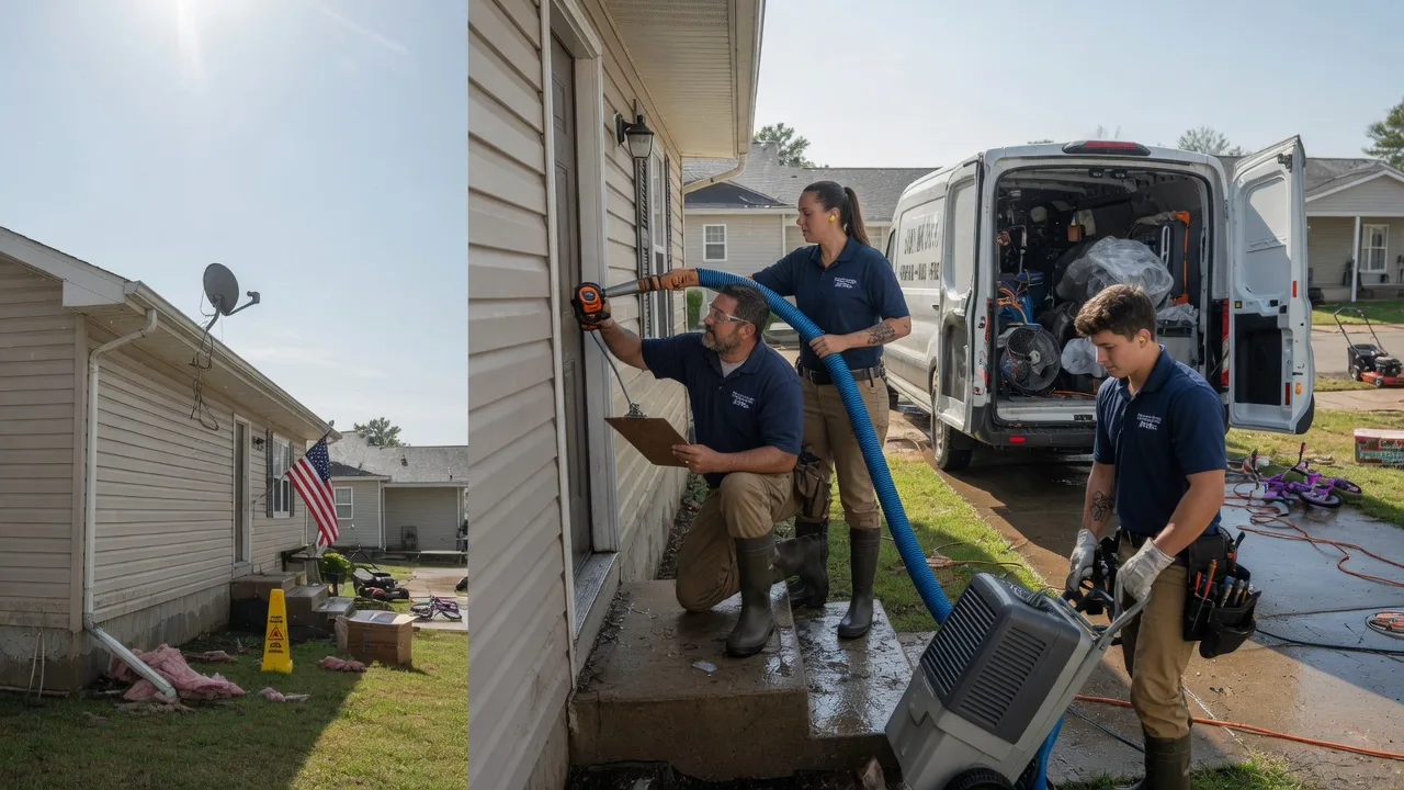 Ceiling Water Damage Restoration in Melvern, KS near me
